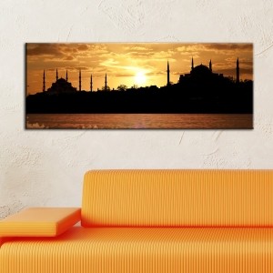 İstanbul Gün Batımı-Kanvas Tablo - Dekoratif Kan..