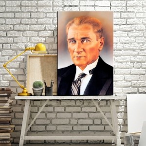 Atatürk Tablosu Kanvas Tablo Duvar Tablosu 