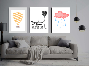Geometrik Şekiller-Balon Bulut-Minimalist Koleks..