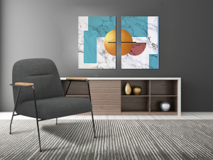 Altın Küre-Geometrik Şekiller Minimalist Koleksi..