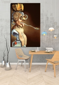 Salvador Dalí-Dekoratif Kanvas Tablolar - 2024 T..