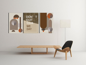 Geometrik Şekiller Minimalist Koleksiyon Tablola..