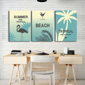 Yaz Beach Kumsal-Geometrik Şekiller Minimalist K..