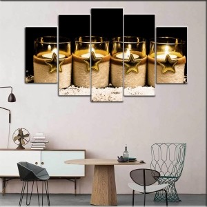 5 Parçalı Kanvas Dekoratif Tablo