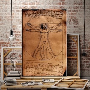 Vitruvius Adamı Kanvas Tablo-Kanvas Tablo-Duvar ..