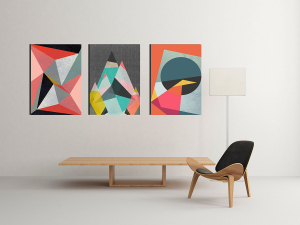 Geometrik Şekiller-Soyut Şekiller- Minimalist Ko..