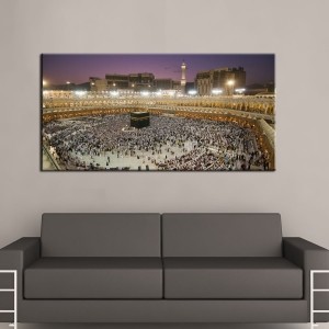 Kabe Gece Görünümü-Kanvas Tablo - Dekoratif Kanv..