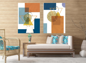 Geometrik Şekiller Minimalist Koleksiyon Tablola..