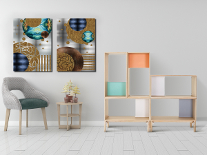Geometrik Şekiller Minimalist Koleksiyon Tablola..