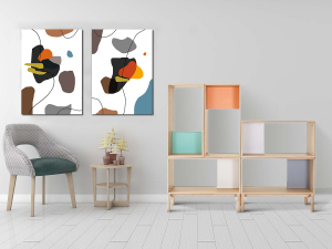 Geometrik Şekiller Minimalist Koleksiyon Tablola..