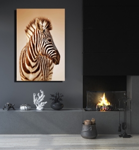 Zebra Tablosu-Dekoratif Kanvas Tablolar - 2024 T..