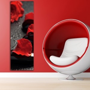 Spa Taşı Kırmızı Gülller-Kanvas Tablo - Dekorati..