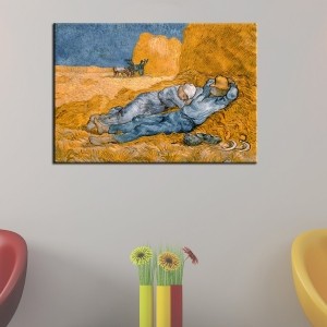 Vincent van Gogh Tarkadaki Çiftçiler Tablosu - T..