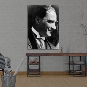 Mustafa Kemal Atatürk Tablosu-Dekoratif Kanvas T..